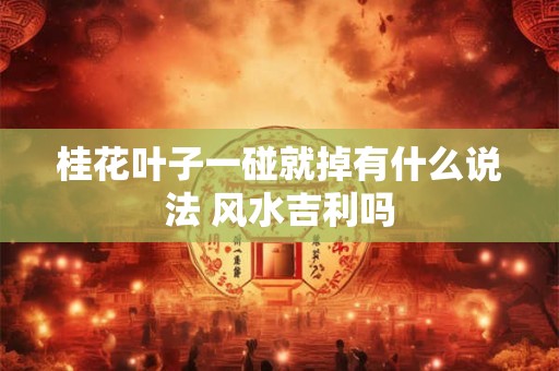 桂花叶子一碰就掉有什么说法 风水吉利吗