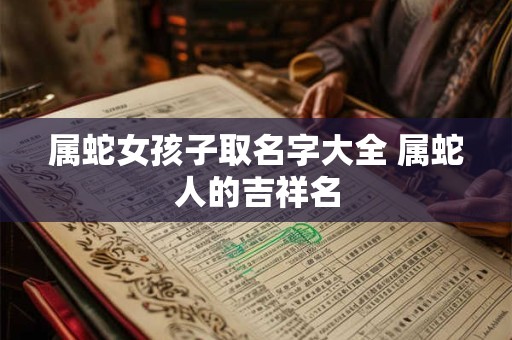 属蛇女孩子取名字大全 属蛇人的吉祥名