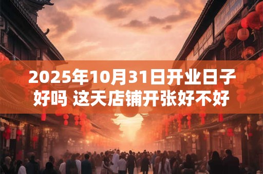 2025年10月31日开业日子好吗 这天店铺开张好不好