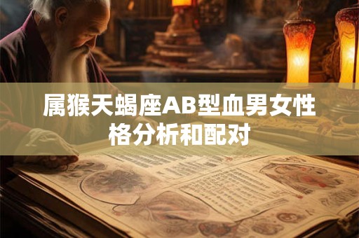 属猴天蝎座AB型血男女性格分析和配对