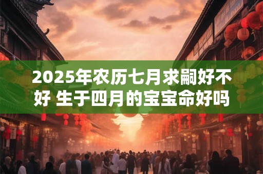 2025年农历七月求嗣好不好 生于四月的宝宝命好吗 2025年农历七月求嗣好不好 生于四月的宝宝命好吗