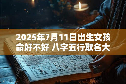 2025年7月11日出生女孩命好不好 八字五行取名大全