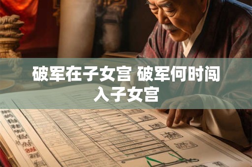破军在子女宫 破军何时闯入子女宫