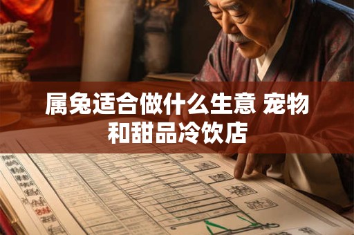 属兔适合做什么生意 宠物和甜品冷饮店