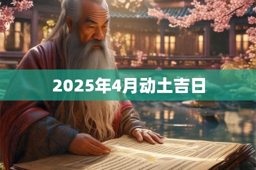2025年4月动土吉日