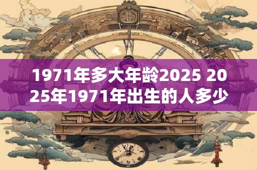 1971年多大年龄2025 2025年1971年出生的人多少岁