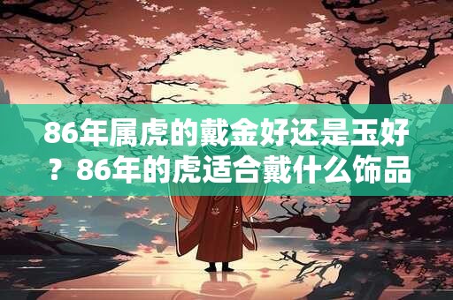 86年属虎的戴金好还是玉好？86年的虎适合戴什么饰品？