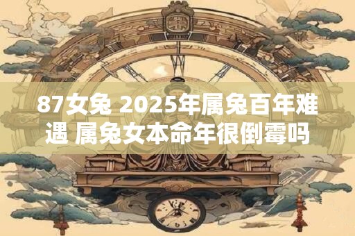 87女兔 2025年属兔百年难遇 属兔女本命年很倒霉吗 87女兔 2025年属兔百年难遇 属兔女本命年很倒霉吗