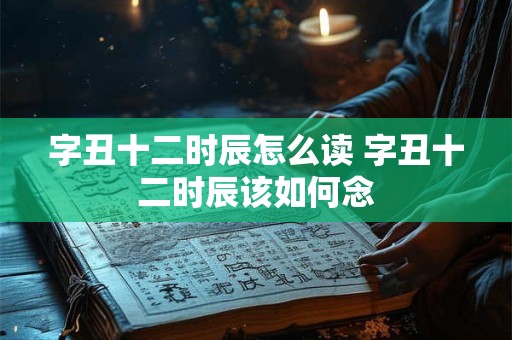 字丑十二时辰怎么读 字丑十二时辰该如何念