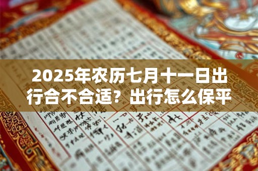 2025年农历七月十一日出行合不合适?出行怎么保平安? 2025年农历七月十一日出行合不合适?出行怎么保平安?