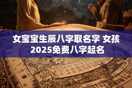 女宝宝生辰八字取名字 女孩 2025免费八字起名