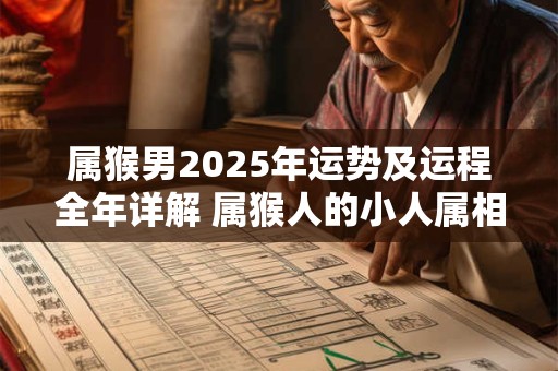 属猴男2025年运势及运程全年详解 属猴人的小人属相是谁
