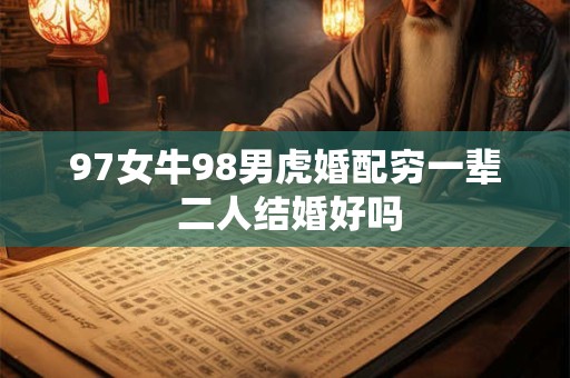 97女牛98男虎婚配穷一辈 二人结婚好吗