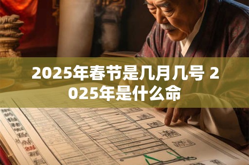 2025年春节是几月几号 2025年是什么命