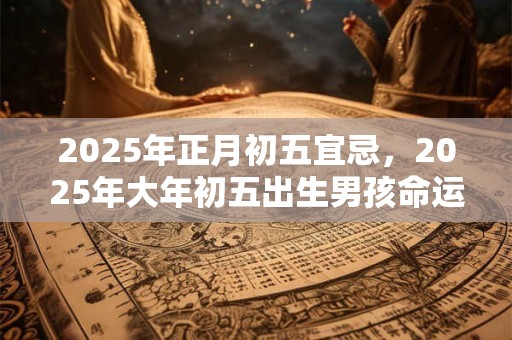 2025年正月初五宜忌，2025年大年初五出生男孩命运