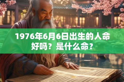 1976年6月6日出生的人命好吗?是什么命? 1976年6月6日出生的人命好吗?是什么命?