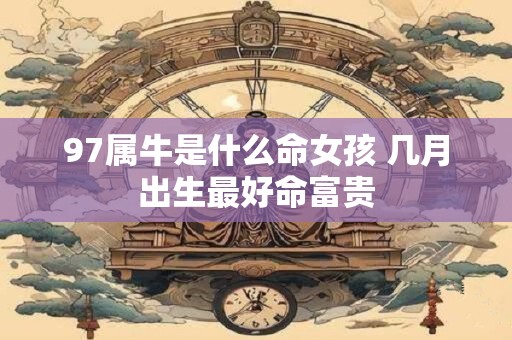97属牛是什么命女孩 几月出生最好命富贵
