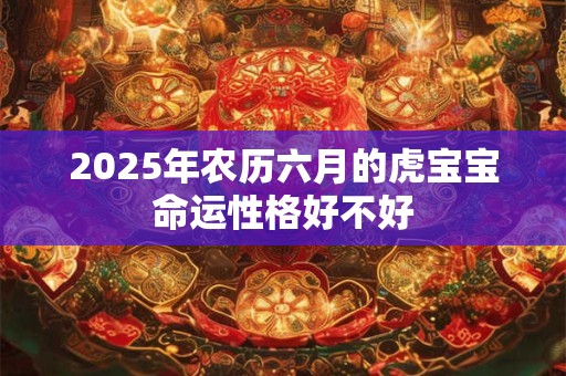 2025年农历六月的虎宝宝命运性格好不好