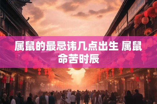 属鼠的最忌讳几点出生 属鼠命苦时辰