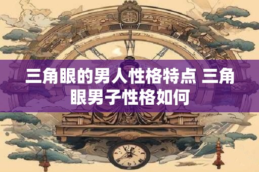 三角眼的男人性格特点 三角眼男子性格如何