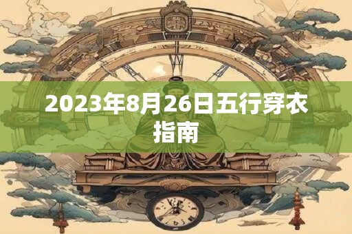 2026年8月26日五行穿衣指南