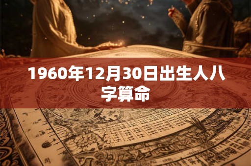 1960年12月30日出生人八字算命 1960年12月30日出生人八字算命
