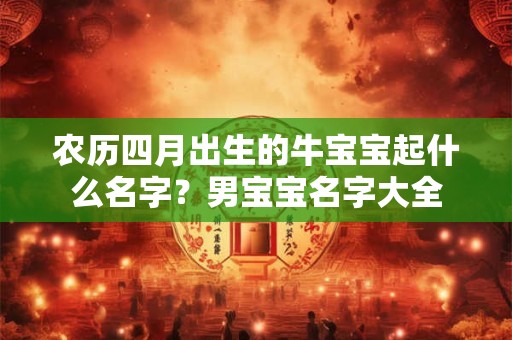 农历四月出生的牛宝宝起什么名字？男宝宝名字大全