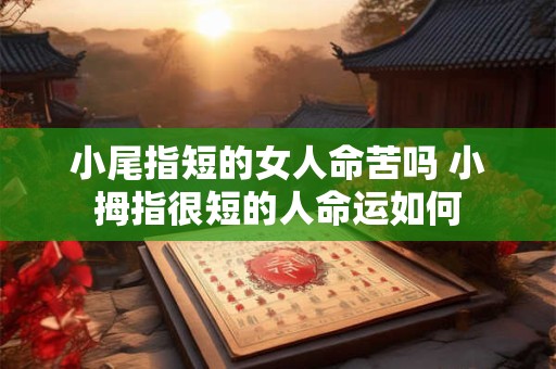 小尾指短的女人命苦吗 小拇指很短的人命运如何