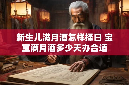 新生儿满月酒怎样择日 宝宝满月酒多少天办合适