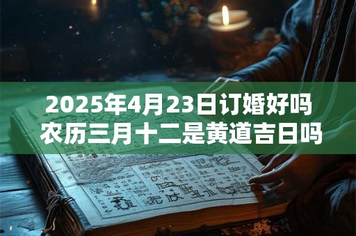 2025年4月23日订婚好吗 农历三月十二是黄道吉日吗