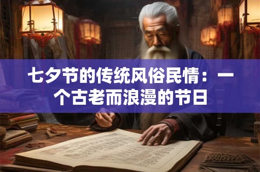 七夕节的传统风俗民情：一个古老而浪漫的节日