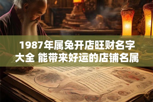 1987年属兔开店旺财名字大全 能带来好运的店铺名属兔
