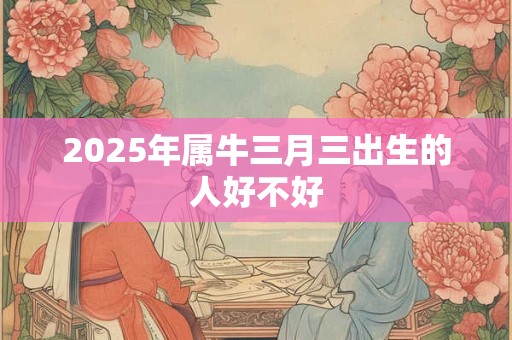 2025年属牛三月三出生的人好不好