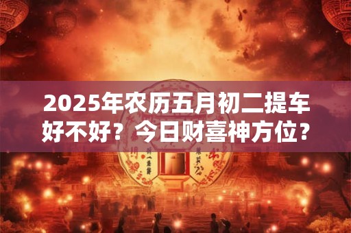 2025年农历五月初二提车好不好？今日财喜神方位？