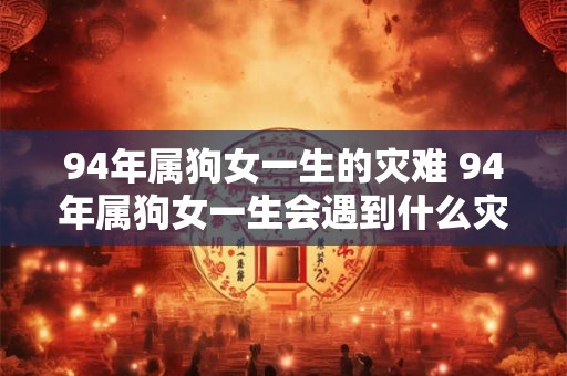 94年属狗女一生的灾难 94年属狗女一生会遇到什么灾