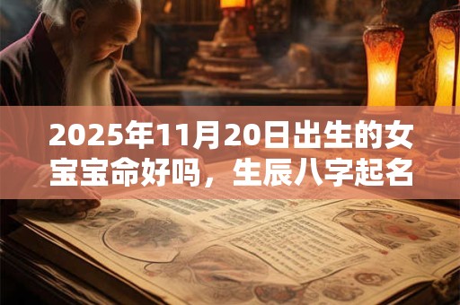 2025年11月20日出生的女宝宝命好吗，生辰八字起名字
