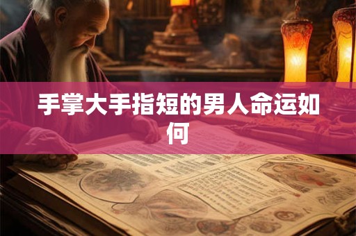 手掌大手指短的男人命运如何