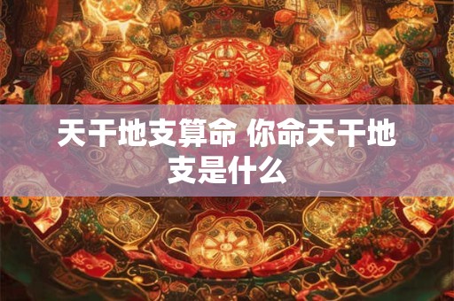 天干地支算命 你命天干地支是什么