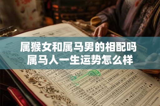 属猴女和属马男的相配吗 属马人一生运势怎么样