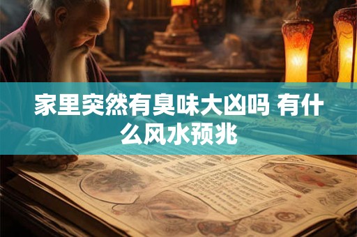 家里突然有臭味大凶吗 有什么风水预兆