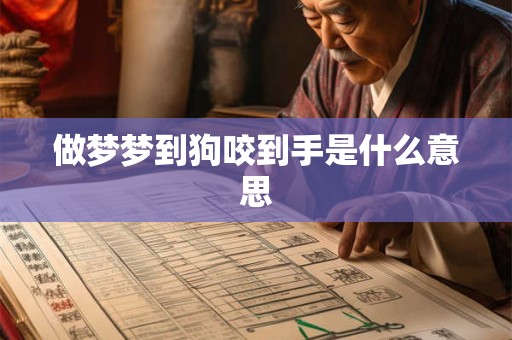 做梦梦到狗咬到手是什么意思