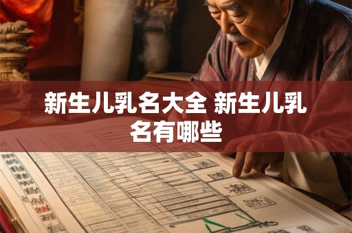 新生儿乳名大全 新生儿乳名有哪些