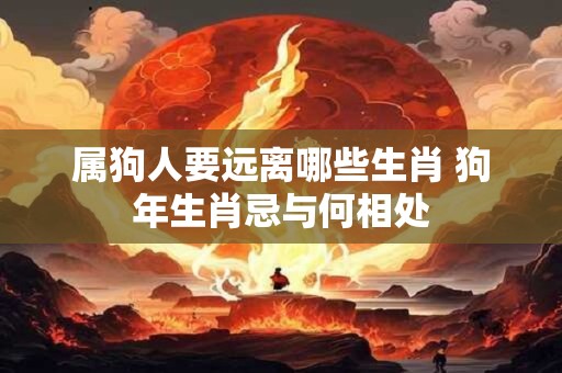 属狗人要远离哪些生肖 狗年生肖忌与何相处