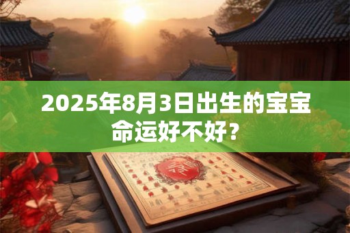 2025年8月3日出生的宝宝命运好不好？