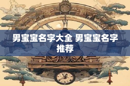 男宝宝名字大全 男宝宝名字推荐