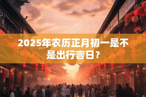 2025年农历正月初一是不是出行吉日？