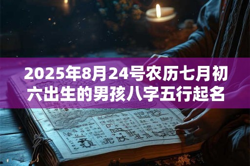 2026年8月24号农历七月初六出生的男孩八字五行起名字 2026年8月24号农历七月初六出生的男孩八字五行起名字