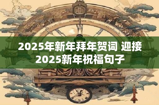 2025年新年拜年贺词 迎接2025新年祝福句子