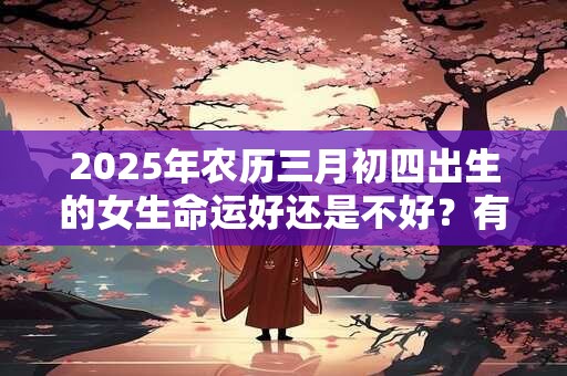 2025年农历三月初四出生的女生命运好还是不好？有什么说法