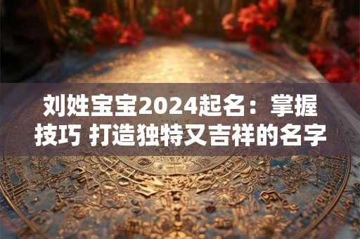 刘姓宝宝2024起名：掌握技巧 打造独特又吉祥的名字